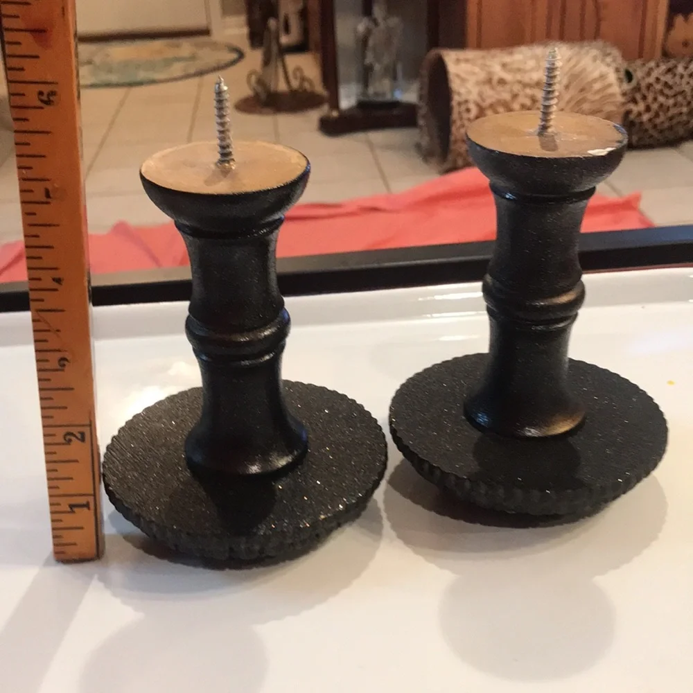 Tie Backs Hardware Pair of Sparkly Bronze Curtain Tie Backs